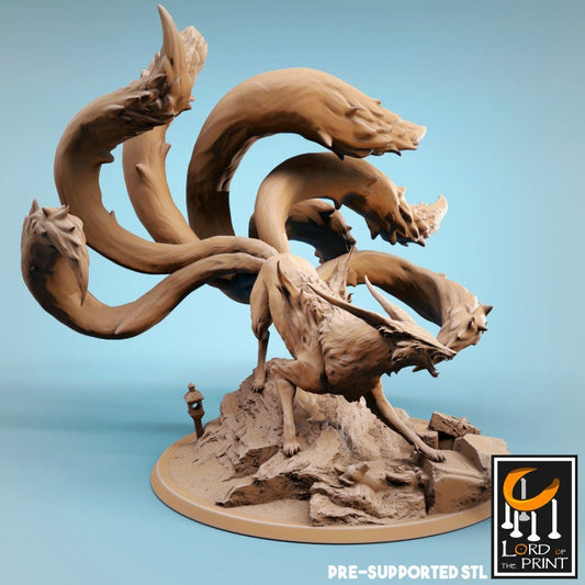 Kitsune Mother, Lord of the Print | Dungeons and Dragons | Pathfinder | Table Top RPG | 3D Printed Model