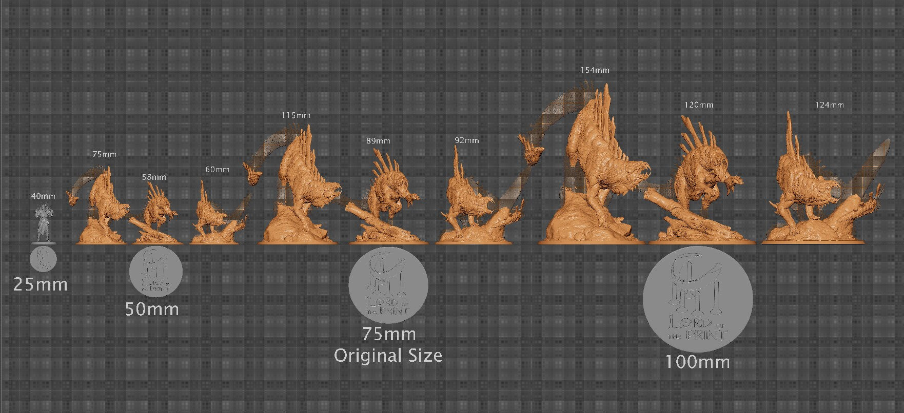 Marauder Demons, Lord of the Print | Dungeons and Dragons | Pathfinder | Table Top RPG | 3D Printed Model