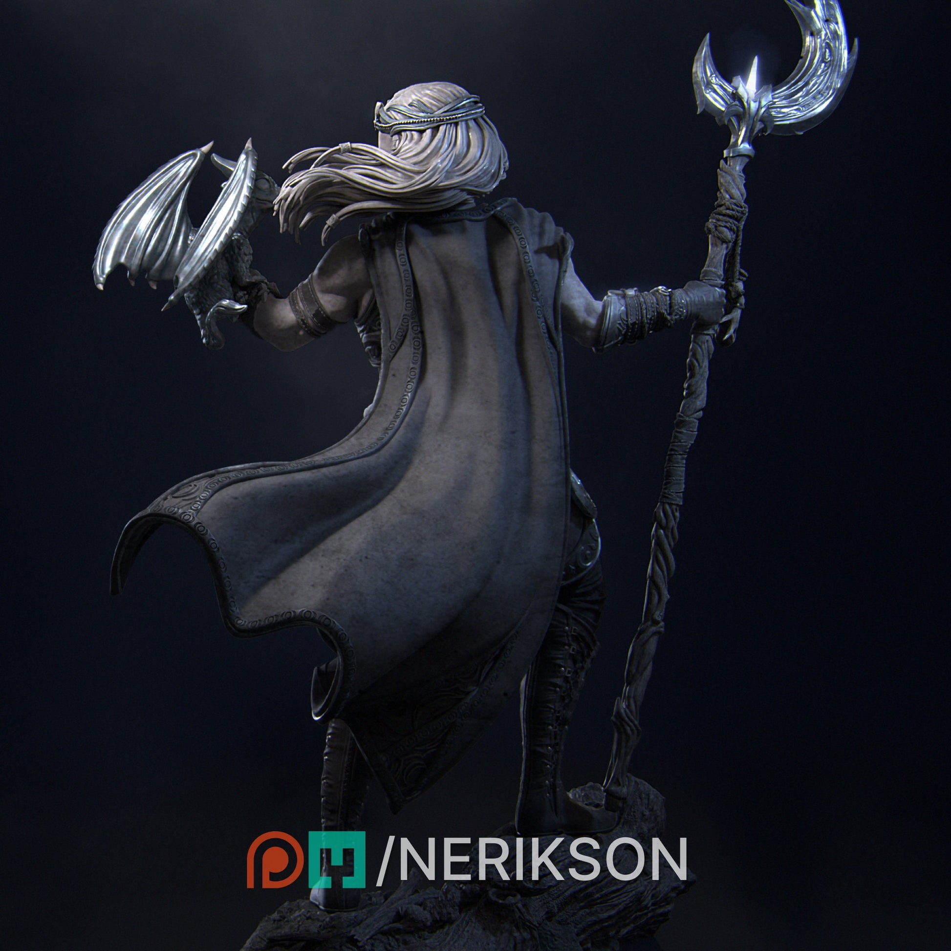 Orion the Druid, Powerful NPC, Ernest Nemirovsky | Dungeons and Dragons | Pathfinder | Table Top RPG | 3D Printed Model