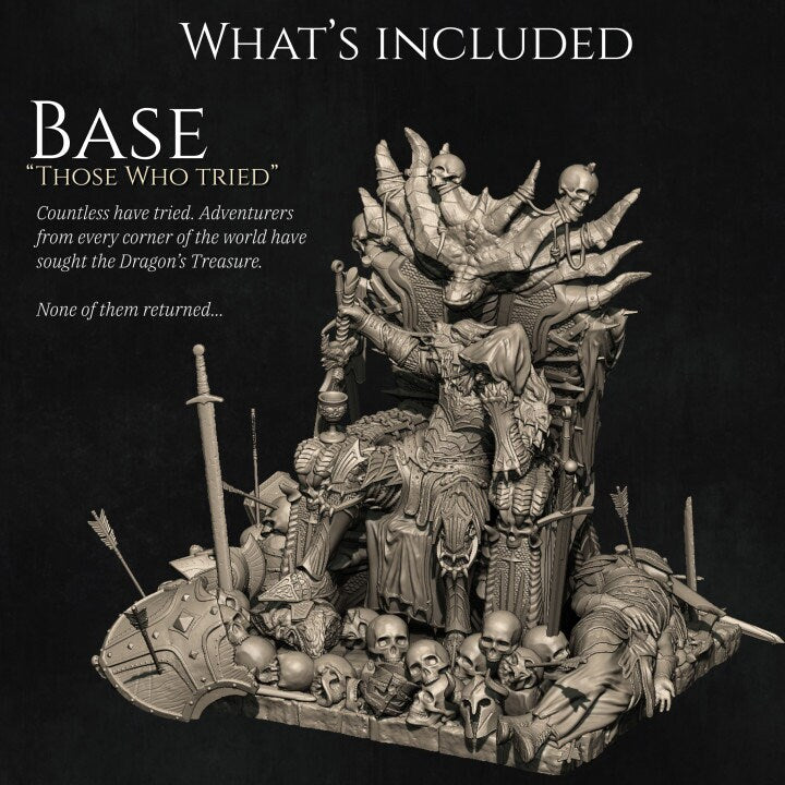 Revving the Dragon Knight Seated, Ernest Nemirovsky| Dungeons and Dragons | Pathfinder | Table Top RPG | 3D Printed Model
