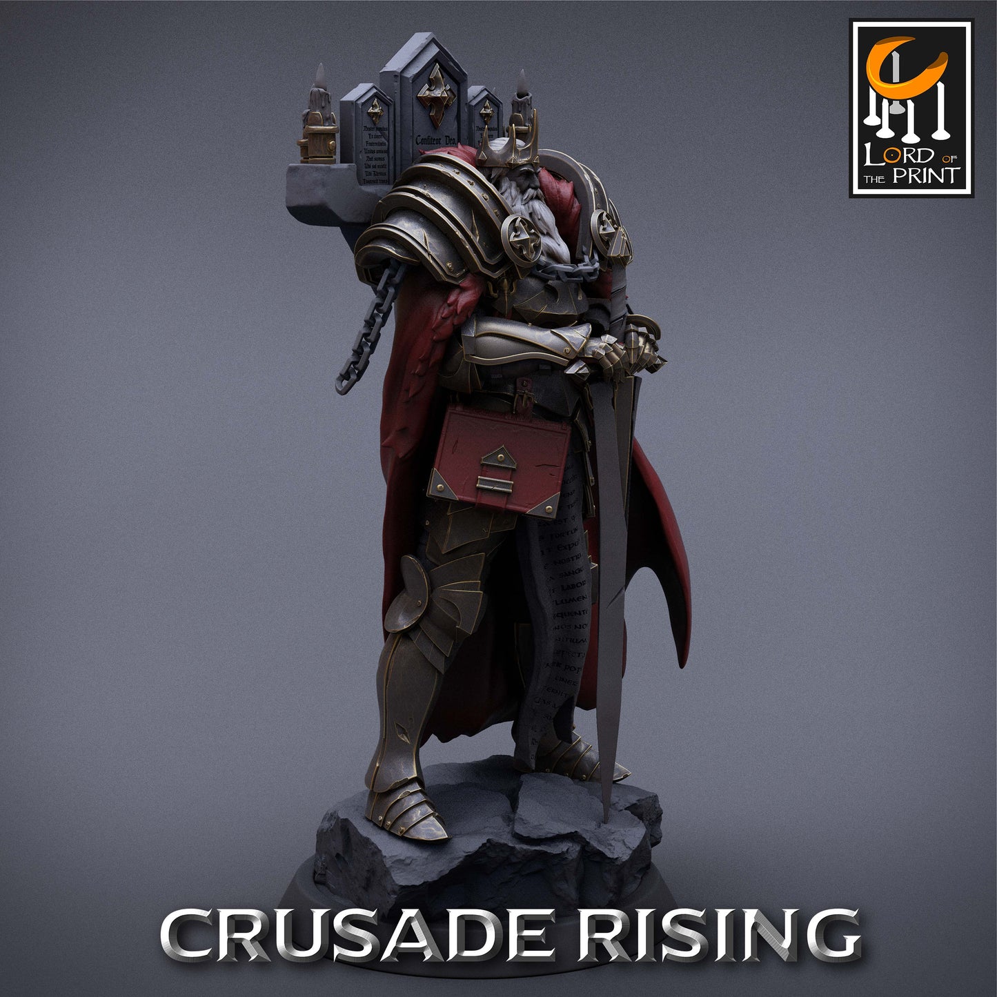 The Crusader King, Lord of the Print | Dungeons and Dragons | Pathfinder | Table Top RPG | 3D Printed Model