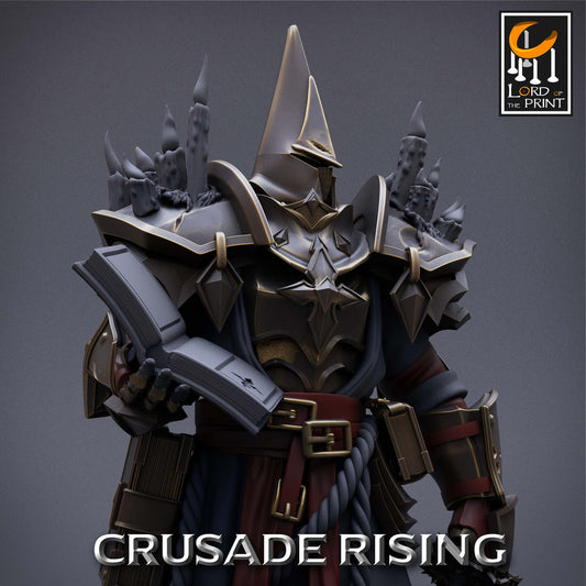 The Crusader Head Priest, Lord of the Print | Dungeons and Dragons | Pathfinder | Table Top RPG | 3D Printed Model