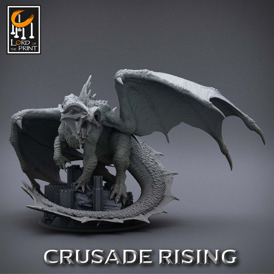 Great Red Wyrm, Red Dragon, Armored and Unarmored, Lord of the Print | Dungeons and Dragons | Pathfinder | Table Top RPG | 3D Printed Model