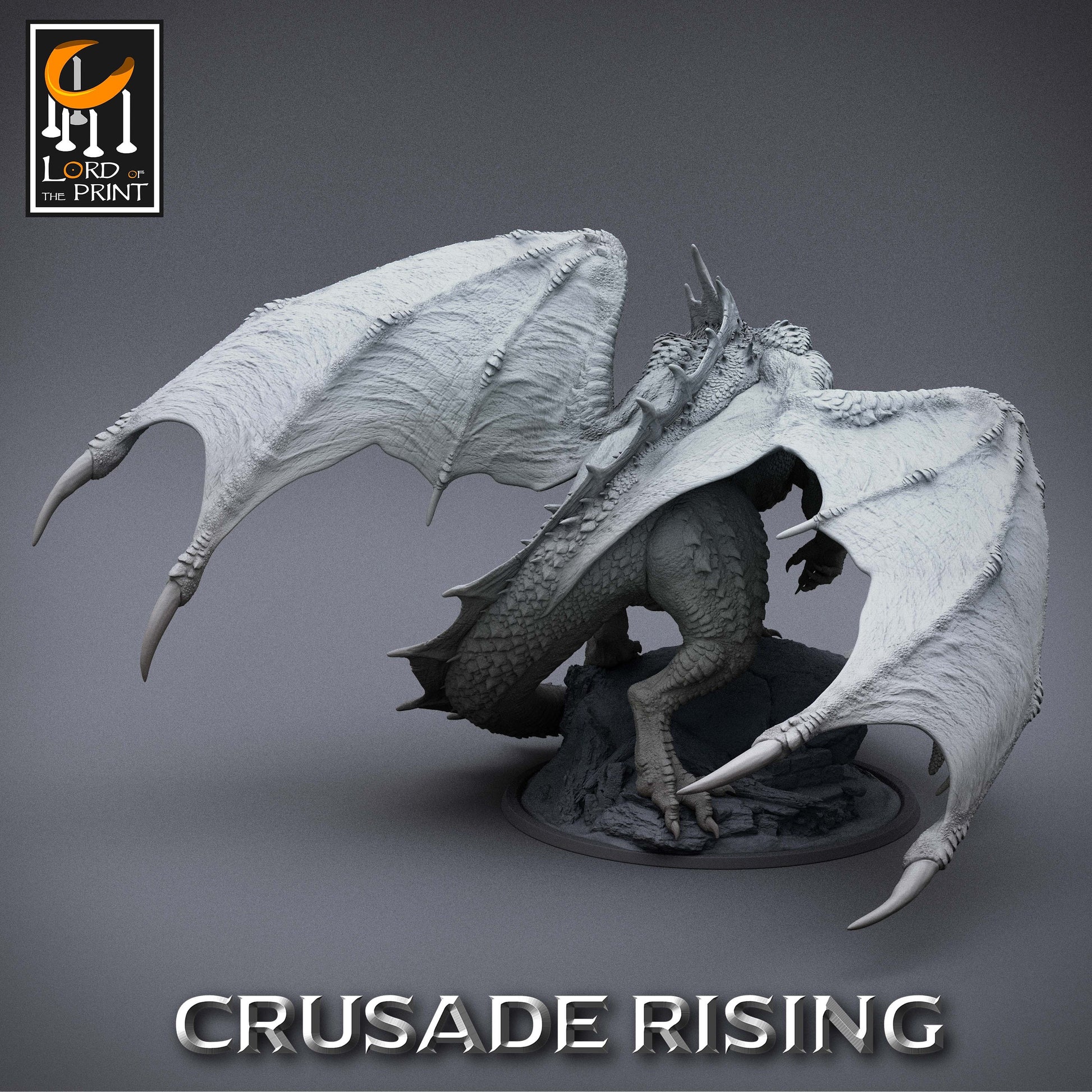 Great Red Wyrm, Red Dragon, Armored and Unarmored, Lord of the Print | Dungeons and Dragons | Pathfinder | Table Top RPG | 3D Printed Model