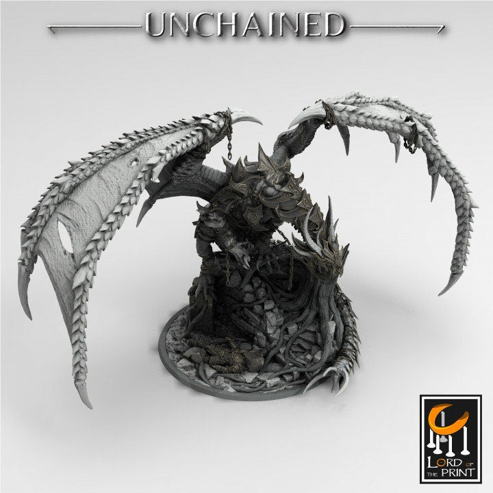King Olafs Dragon, Armored and Unarmored | Aussie 3D Printed Miniatures and Terrain