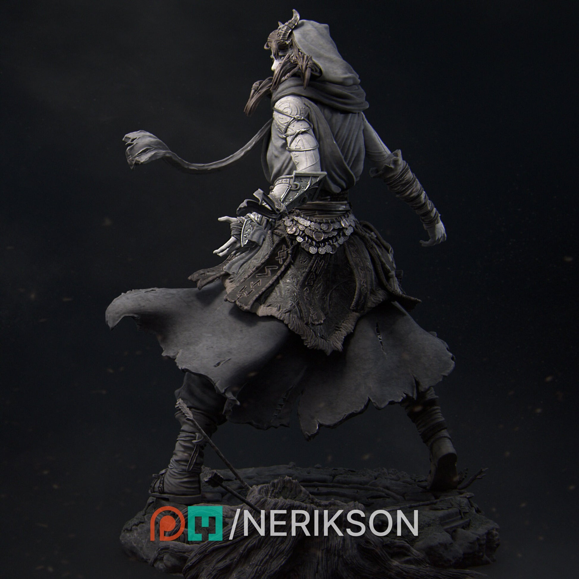 Rowenna the Wild Sorcerer, Powerful NPC, Ernest Nemirovsky | Dungeons and Dragons | Pathfinder | Table Top RPG | 3D Printed Model