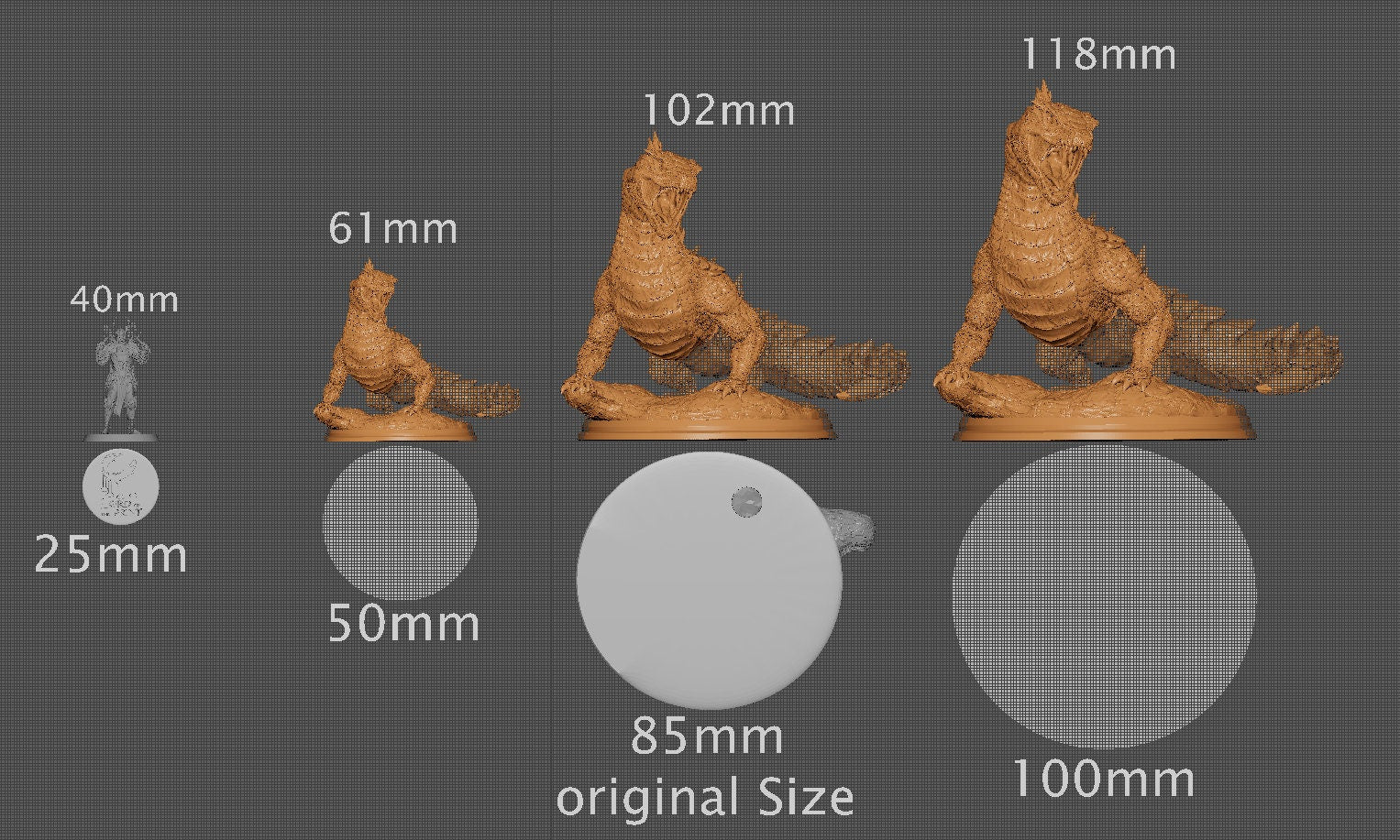 Chaosdune, Evox Art | Dungeons and Dragons | Pathfinder | Table Top RPG | 3D Printed Model