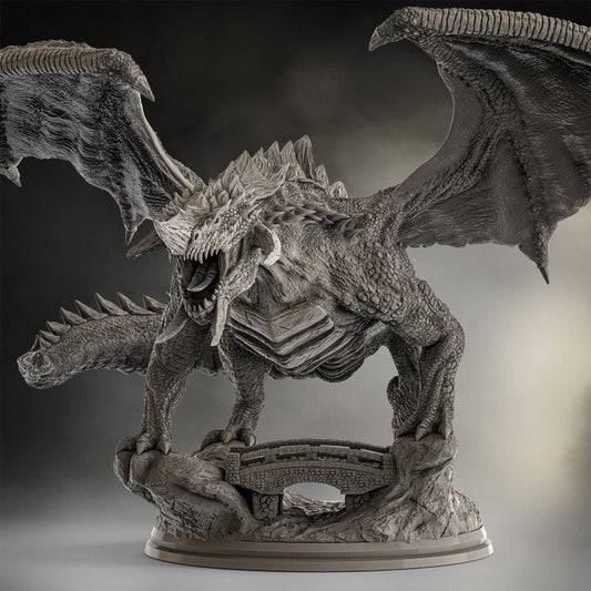 Kaiju Dragon, Evox Art | Dungeons and Dragons | Pathfinder | Table Top RPG | 3D Printed Model