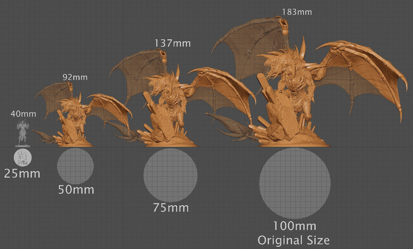Elder Crystal Dragon, Lord of the Print | Dungeons and Dragons | Pathfinder | Table Top RPG | 3D Printed Model