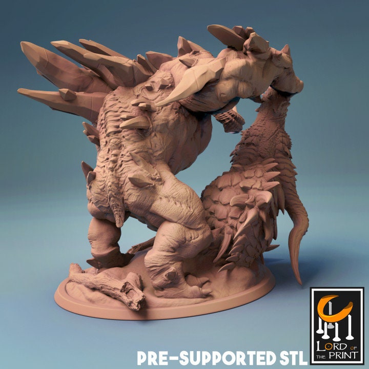 Frost Behemoth, Lord of the Print | Dungeons and Dragons | Pathfinder | Table Top RPG | 3D Printed Model