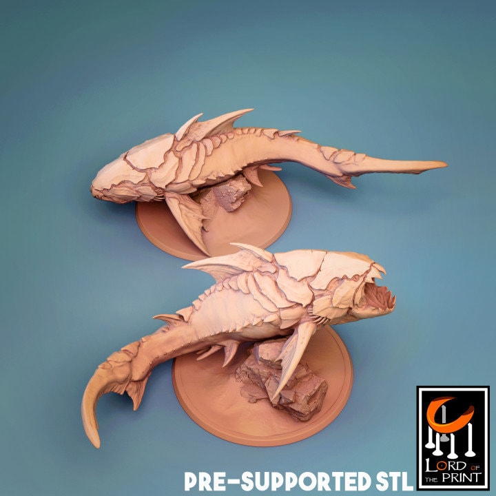 Dunklesaurus, Lord of the Print | Dungeons and Dragons | Pathfinder | Table Top RPG | 3D Printed Model