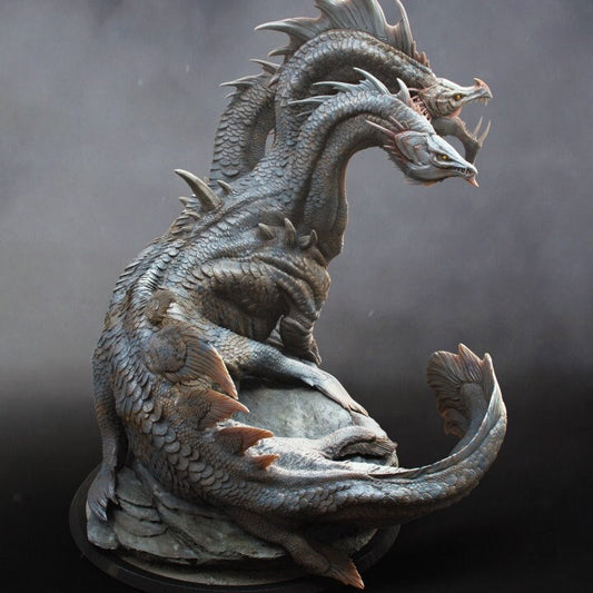 Eel Hydra, Lord of the Print | Dungeons and Dragons | Pathfinder | Table Top RPG | 3D Printed Model