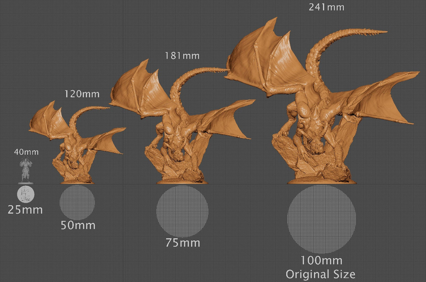 Fafnir, Lord of the Print | Dungeons and Dragons | Pathfinder | Table Top RPG | 3D Printed Model