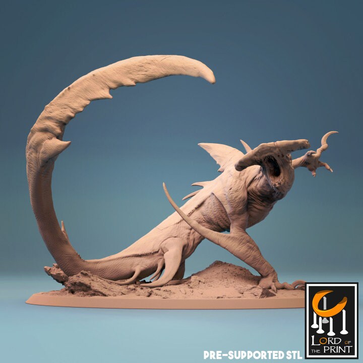 Land Crawlers, Lord of the Print | Dungeons and Dragons | Pathfinder | Table Top RPG | 3D Printed Model