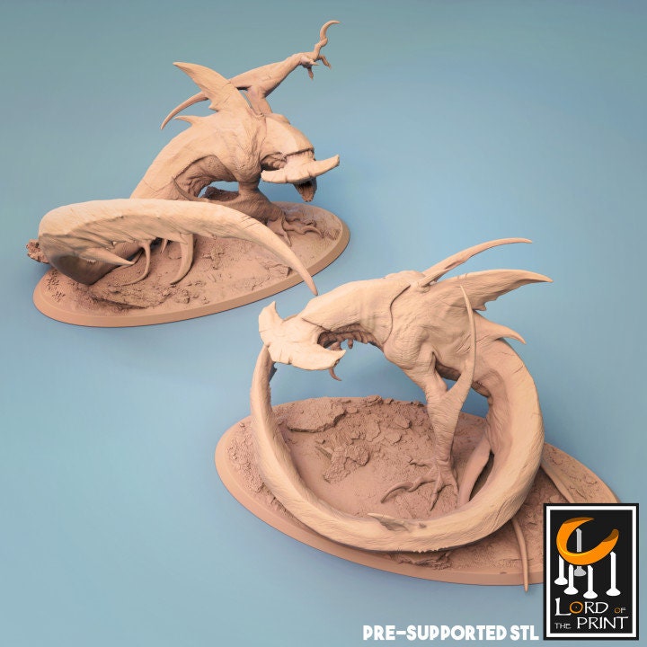 Land Crawlers, Lord of the Print | Dungeons and Dragons | Pathfinder | Table Top RPG | 3D Printed Model
