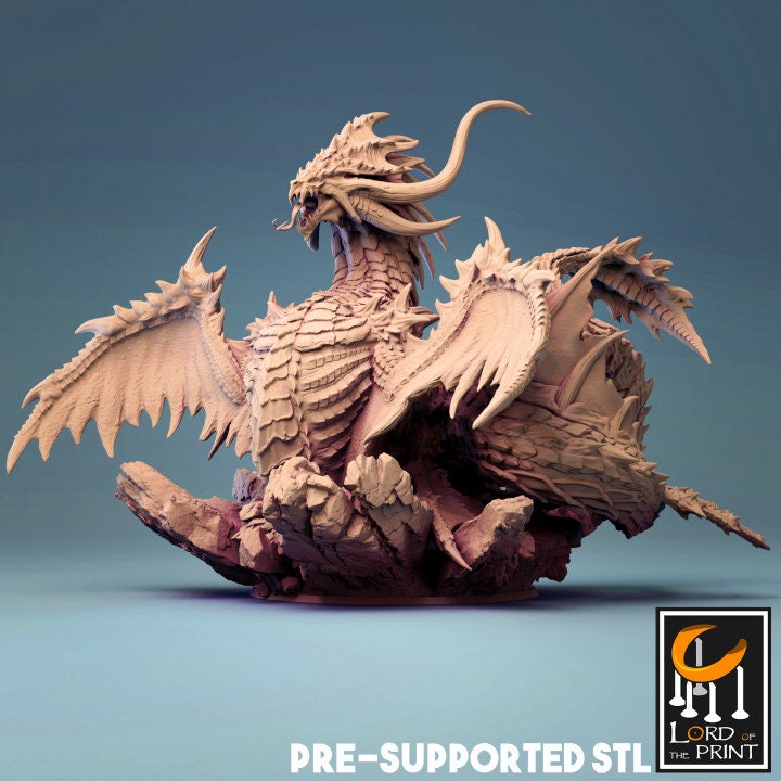 Leviathan, Lord of the Print | Dungeons and Dragons | Pathfinder | Table Top RPG | 3D Printed Model