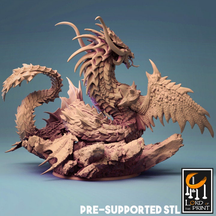 Leviathan, Lord of the Print | Dungeons and Dragons | Pathfinder | Table Top RPG | 3D Printed Model