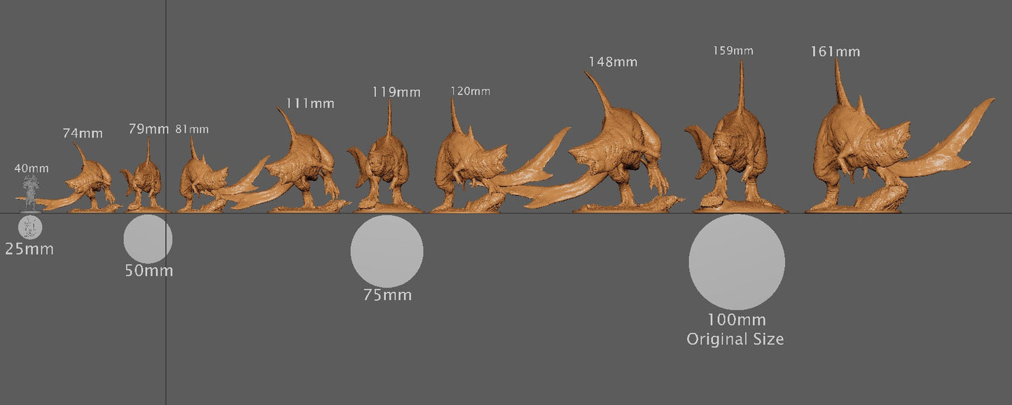 Karchar Tyrant, Shark rex | Aussie 3D Printed Miniatures and Terrain