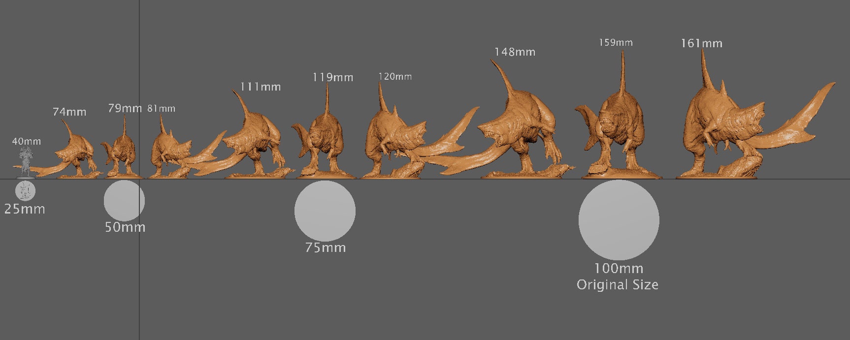 Karchar Tyrant, Shark rex | Aussie 3D Printed Miniatures and Terrain