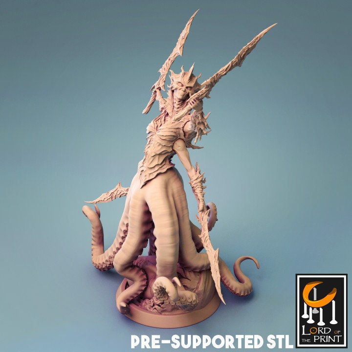 Sea Guardian, Triton, Lord of the Print | Dungeons and Dragons | Pathfinder | Table Top RPG | 3D Printed Model
