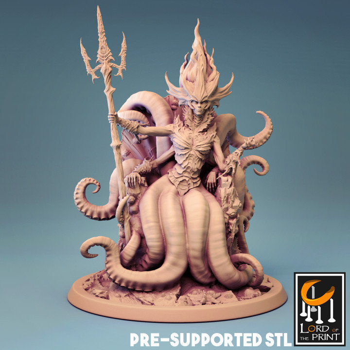 Sea Queen, Lord of the Print | Dungeons and Dragons | Pathfinder | Table Top RPG | 3D Printed Model