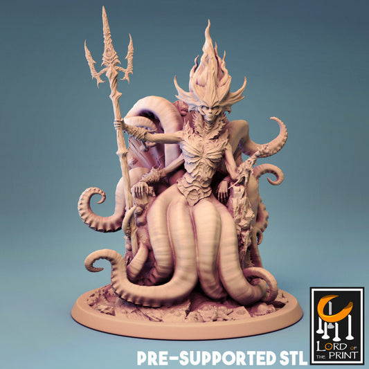 Sea Queen, Lord of the Print | Dungeons and Dragons | Pathfinder | Table Top RPG | 3D Printed Model