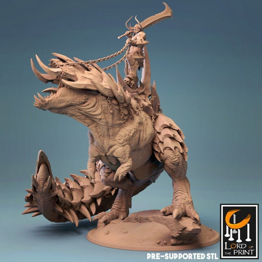Dregnamoth, Titan of War, Lord of the Print | Dungeons and Dragons | Pathfinder | Table Top RPG | 3D Printed Model