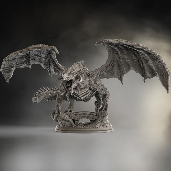Kaiju Dragon, Evox Art | Dungeons and Dragons | Pathfinder | Table Top RPG | 3D Printed Model