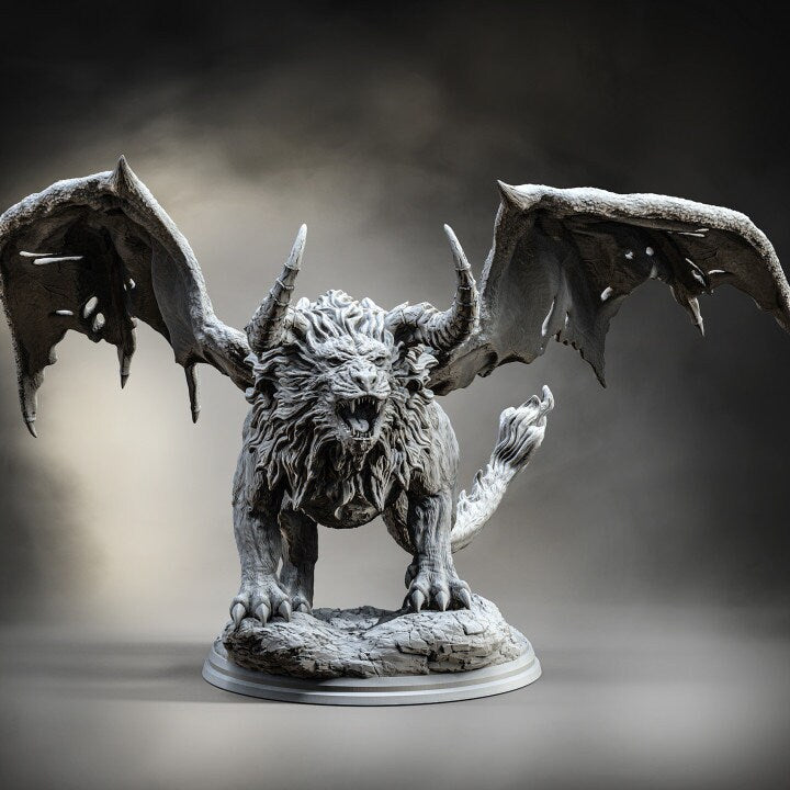 Manticore, Evox Art | Dungeons and Dragons | Pathfinder | Table Top RPG | 3D Printed Model