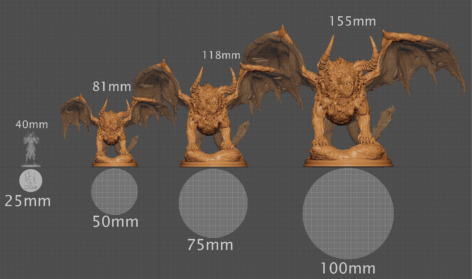 Manticore, Evox Art | Dungeons and Dragons | Pathfinder | Table Top RPG | 3D Printed Model