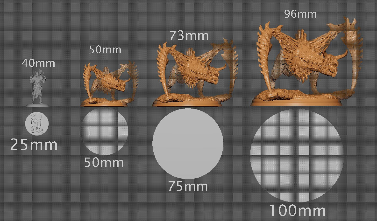 Zendikrest, Evox Art | Dungeons and Dragons | Pathfinder | Table Top RPG | 3D Printed Model