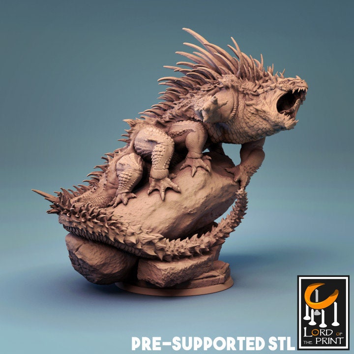 Basilisk, Lord of the Print | Dungeons and Dragons | Pathfinder | Table Top RPG | 3D Printed Model