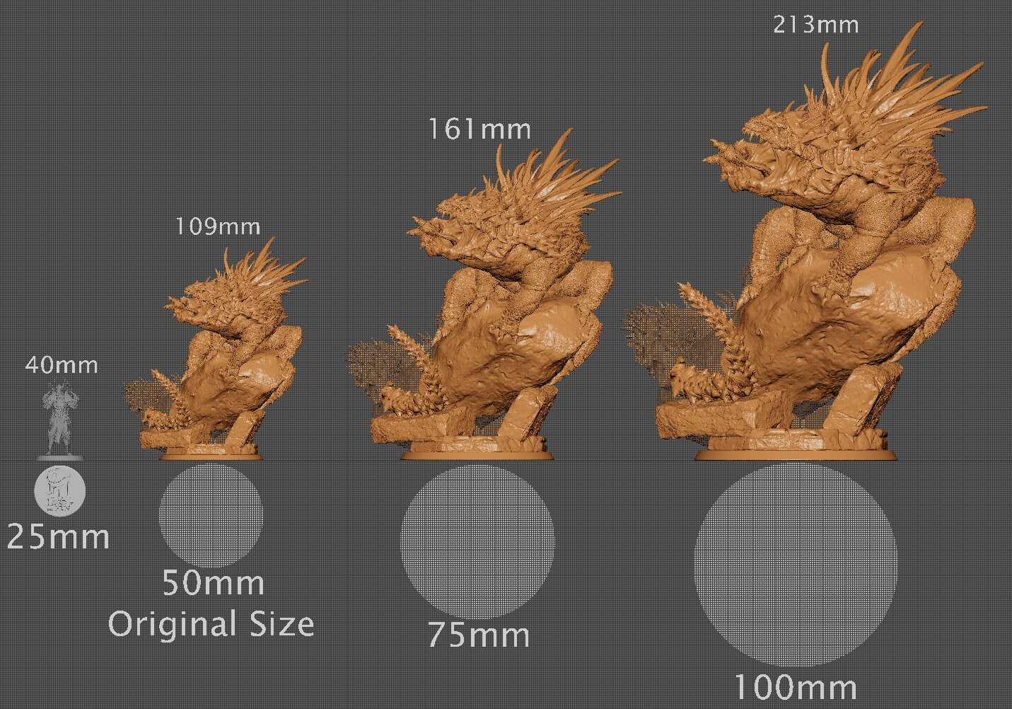 Basilisk, Lord of the Print | Dungeons and Dragons | Pathfinder | Table Top RPG | 3D Printed Model