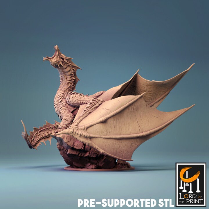 Adult Brine Dragon, Lord of the Print | Dungeons and Dragons | Pathfinder | Table Top RPG | 3D Printed Model