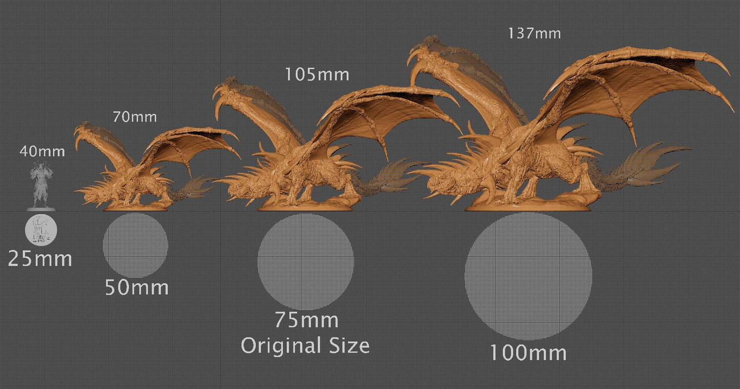 Adult Crystal Dragon | Aussie 3D Printed Miniatures and Terrain