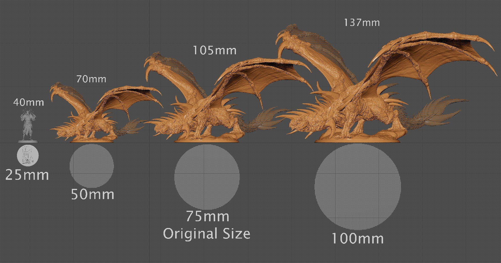 Adult Crystal Dragon | Aussie 3D Printed Miniatures and Terrain