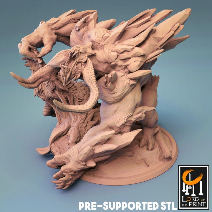 Frost Behemoth, Lord of the Print | Dungeons and Dragons | Pathfinder | Table Top RPG | 3D Printed Model