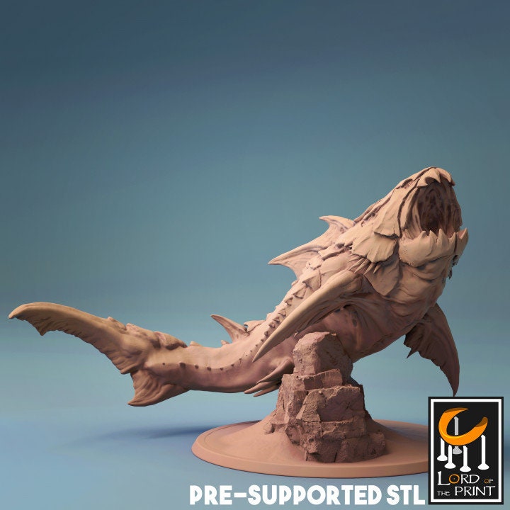 Dunklesaurus, Lord of the Print | Dungeons and Dragons | Pathfinder | Table Top RPG | 3D Printed Model