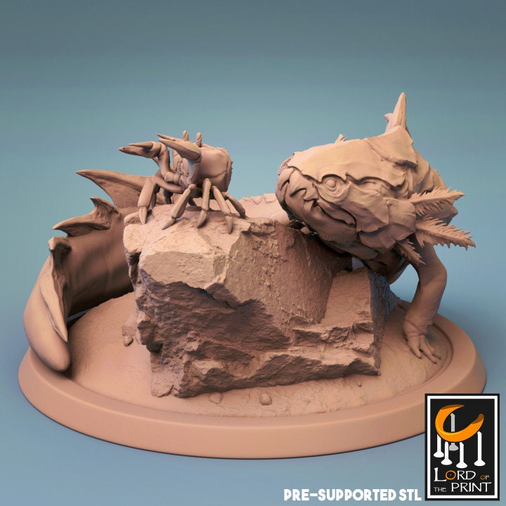 Placurdo, Axolotl | Aussie 3D Printed Miniatures and Terrain