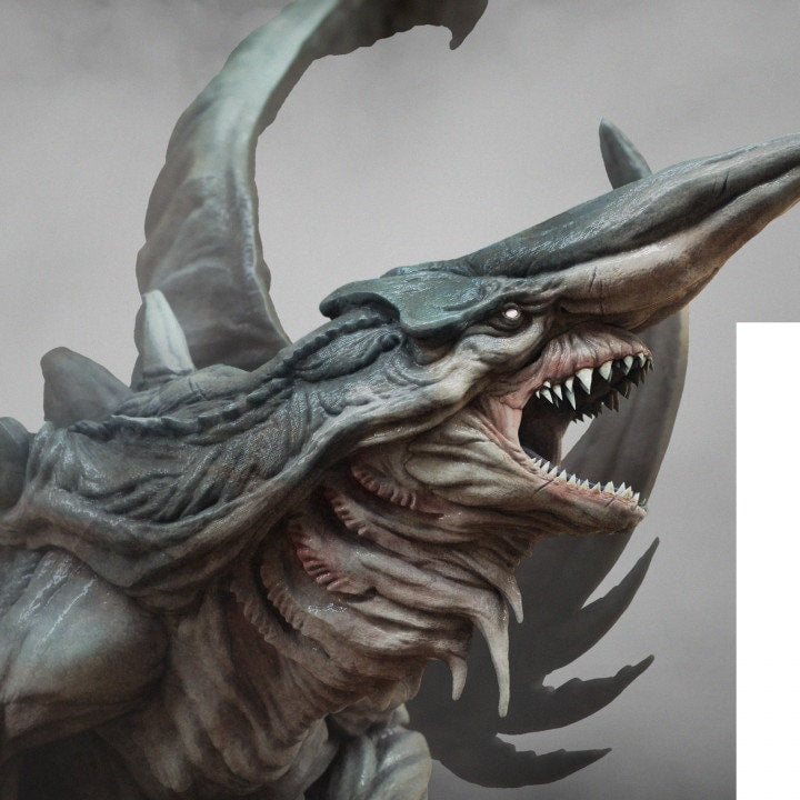 Pale Dragon, Lord of the Print | Dungeons and Dragons | Pathfinder | Table Top RPG | 3D Printed Model