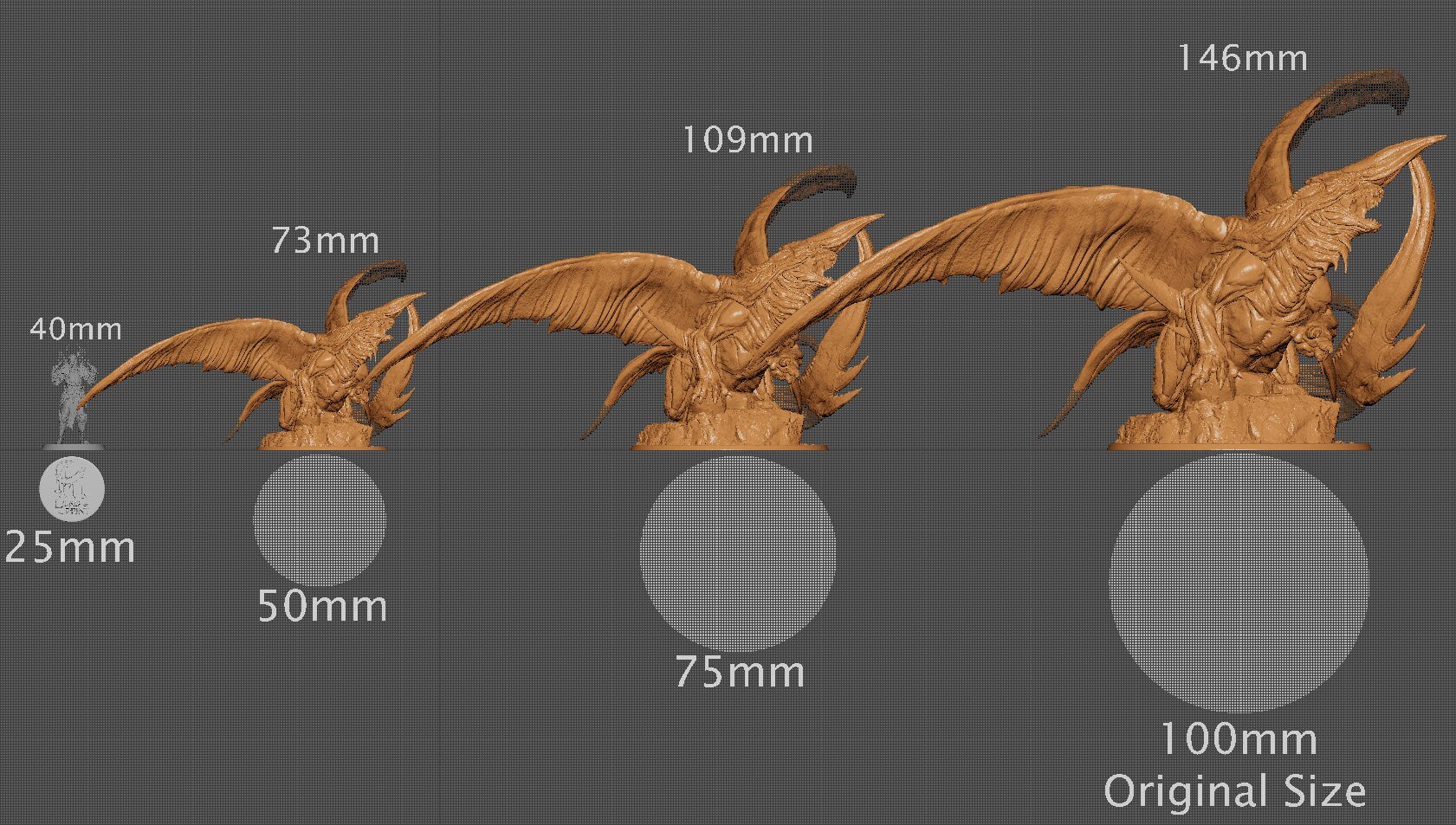 Pale Dragon, Lord of the Print | Dungeons and Dragons | Pathfinder | Table Top RPG | 3D Printed Model