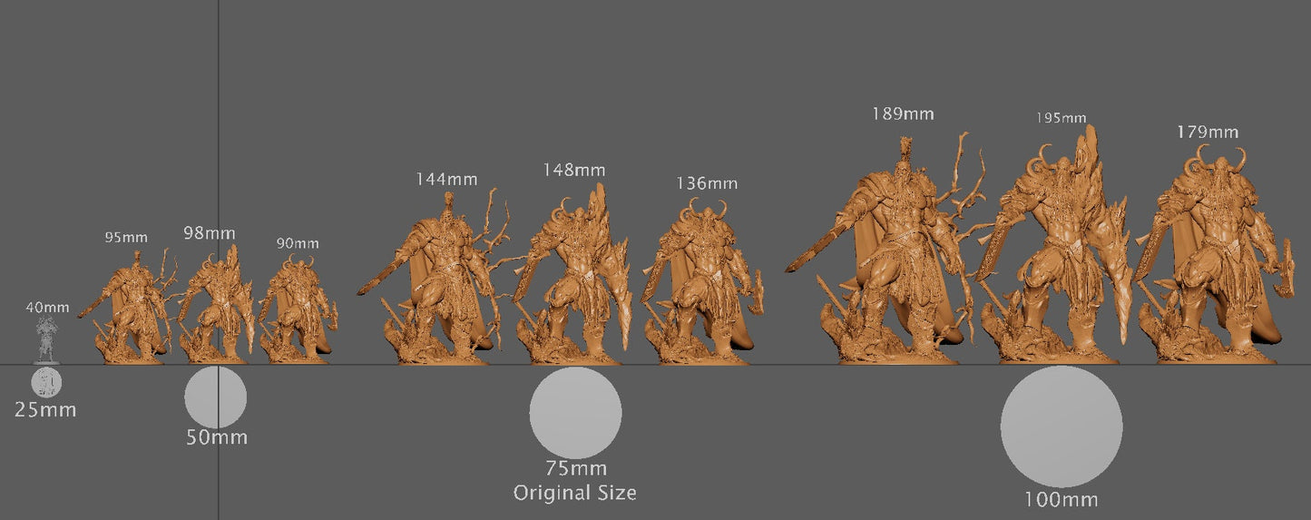 Giants, Multiple type and Pose options, Lord of the Print | Dungeons and Dragons | Pathfinder | Table Top RPG | 3D Printed Model
