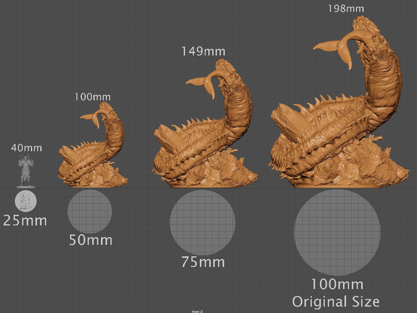 Jormungandr, Lord of the Print | Dungeons and Dragons | Pathfinder | Table Top RPG | 3D Printed Model