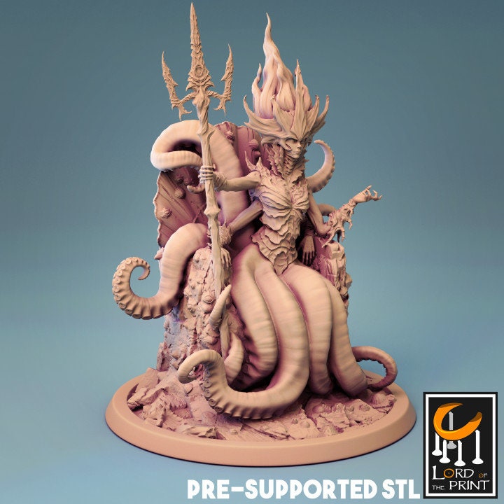 Sea Queen, Lord of the Print | Dungeons and Dragons | Pathfinder | Table Top RPG | 3D Printed Model