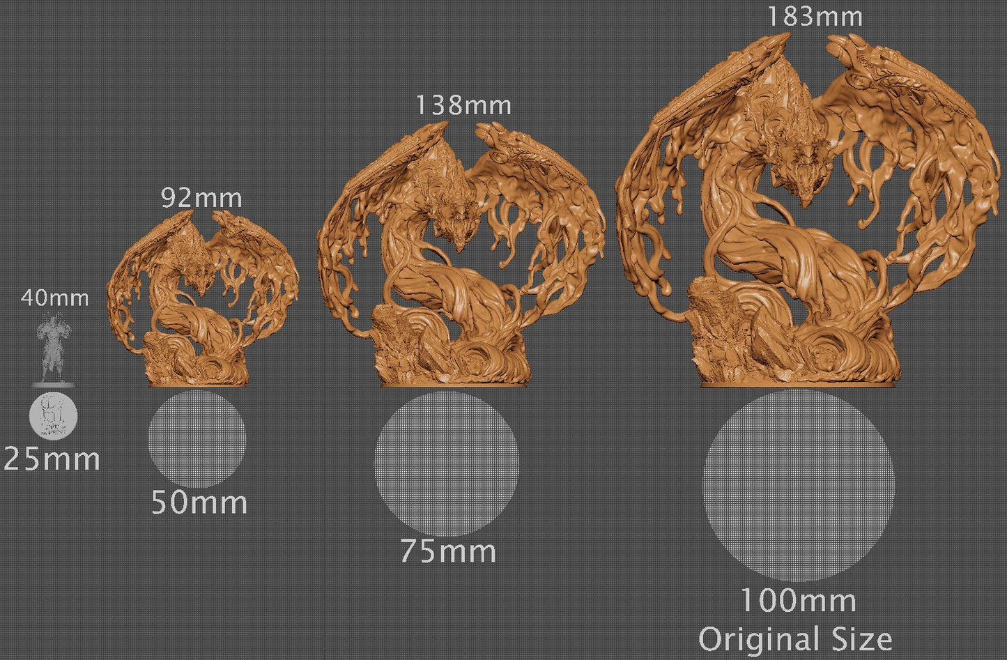 Water Elemental, Lord of the Print | Dungeons and Dragons | Pathfinder | Table Top RPG | 3D Printed Model