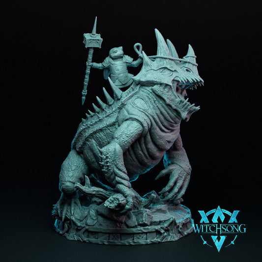 Toadlord, Bust Option, Witchsong Miniatures | Dungeons and Dragons | Pathfinder | Table Top RPG | 3D Printed Model