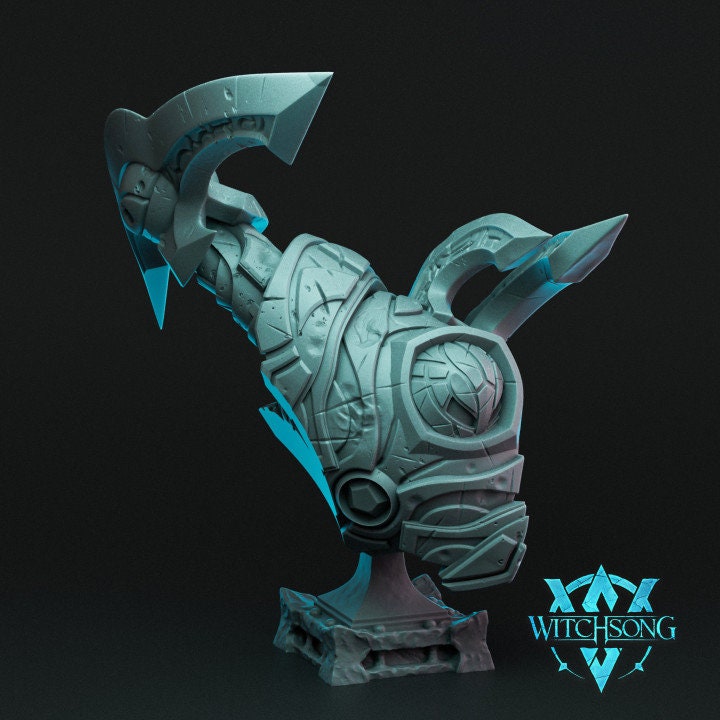 Warhorde Construct, Bust Option, Witchsong Miniatures | Dungeons and Dragons | Pathfinder | Table Top RPG | 3D Printed Model