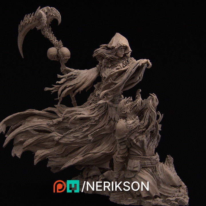 The Grim Reaper, Statue, Ernest Nemirovsky| Dungeons and Dragons | Pathfinder | Table Top RPG | 3D Printed Model