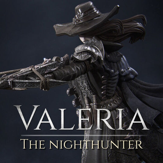Valeria the Nighthunter, Powerful NPC, Ernest Nemirovsky | Dungeons and Dragons | Pathfinder | Table Top RPG | 3D Printed Model