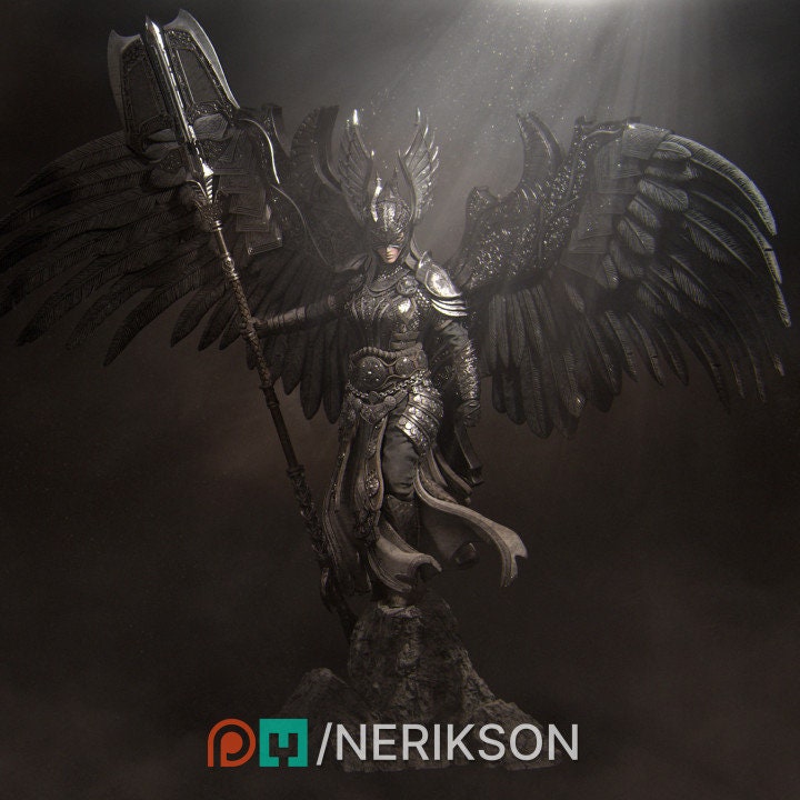 Revna the Valkyrie | Aussie 3D Printed Miniatures and Terrain